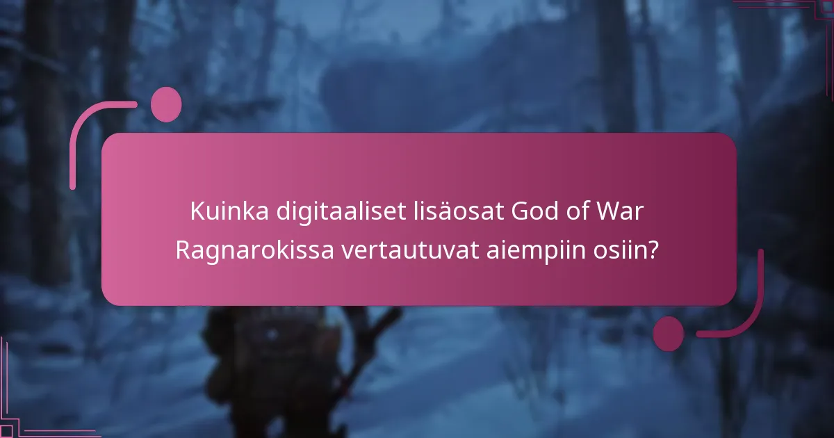 Kuinka pääsen käsiksi digitaalisisiin lisäosiin God of War Ragnarokissa?