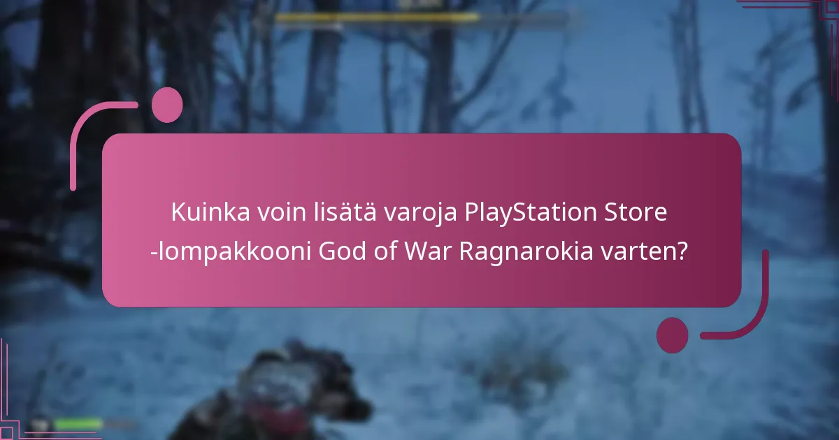 Kuinka tarkistan PlayStation Store -lompakkoni saldon?