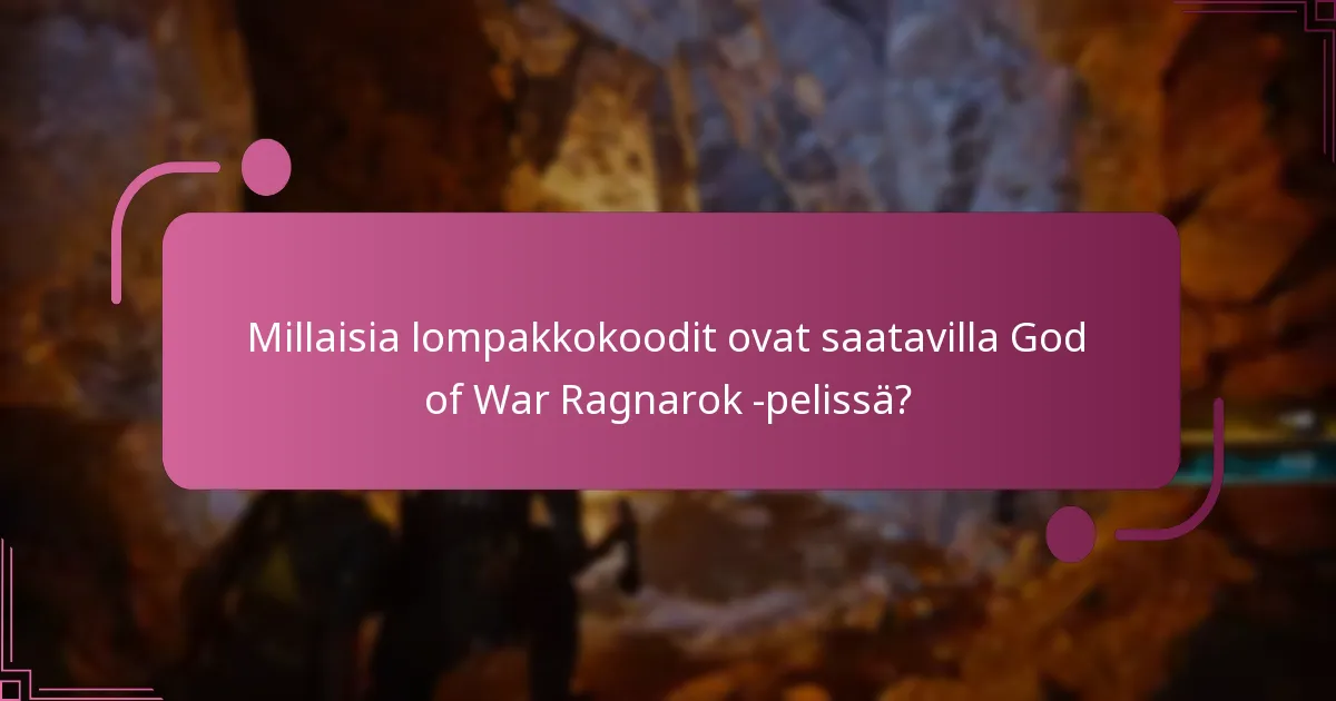 Missä voin löytää lompakkokoodit God of War Ragnarok -peliin?