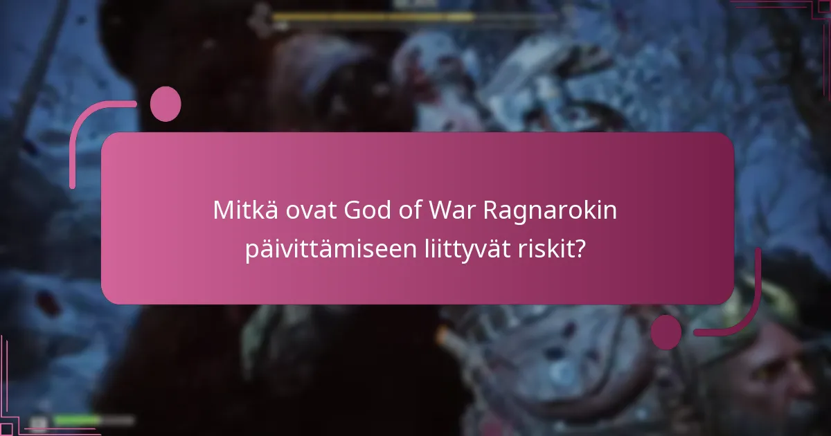 Kuinka päivitys vertautuu nykyiseen versioon pysymiseen?