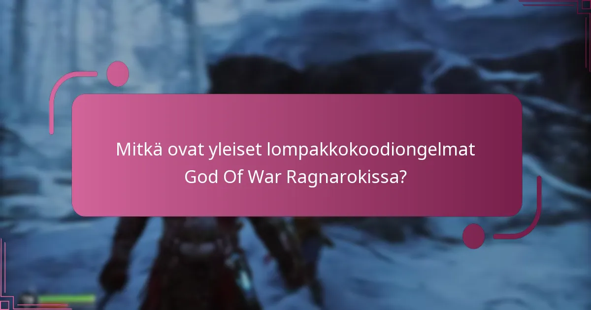 Kuinka lompakkokoodit toimivat God Of War Ragnarokissa?