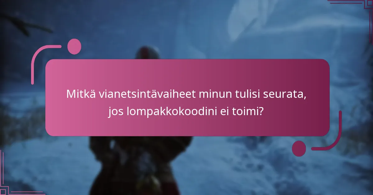 Mitkä ovat usein kysytyt kysymykset lompakkokoodien suhteen God of War Ragnarokissa?