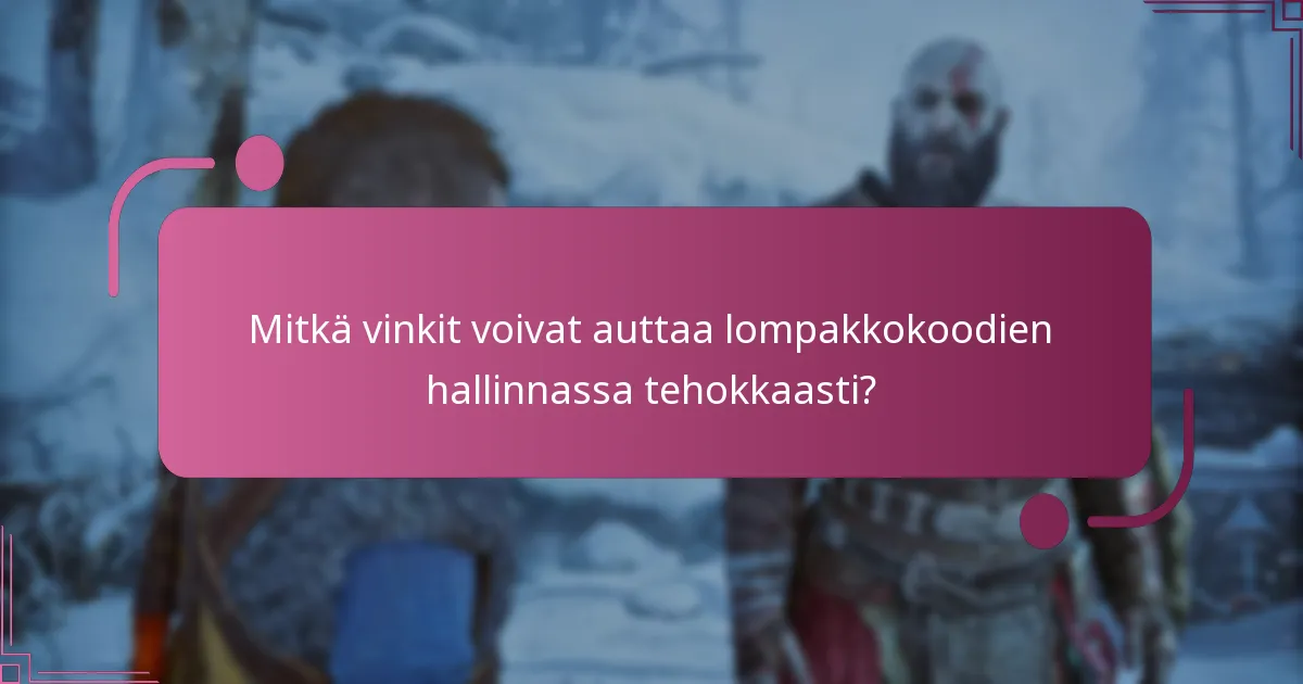 Kuinka lompakkokoodit toimivat God of War Ragnarok -ekosysteemissä?